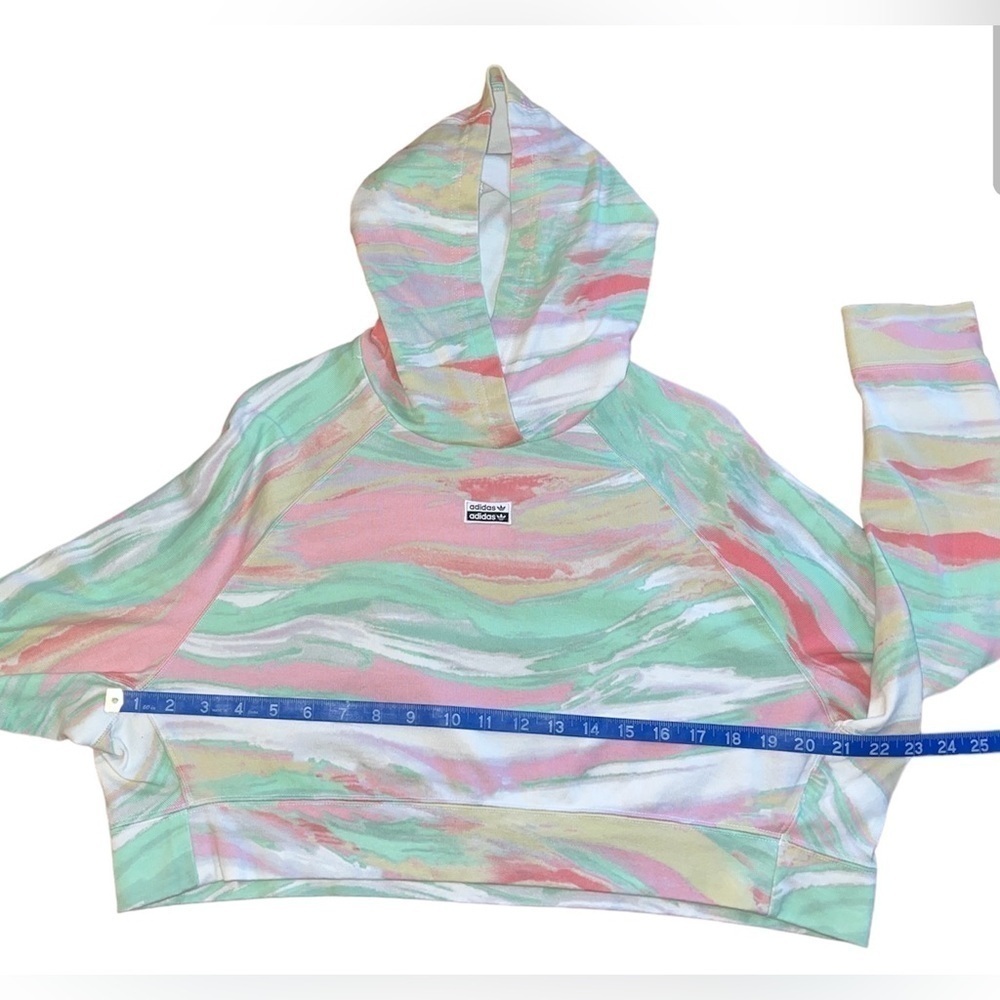 Adidas Pastel marble crop hoodie - Picture 7 of 8